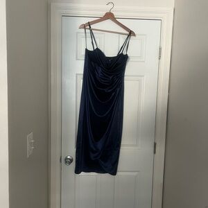 Windsor Midnight Blue Midi Dress
